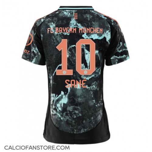 Maglia Calcio Bayern Munich Leroy Sane #10 Seconda Divisa Donna 2024-25 Manica Corta